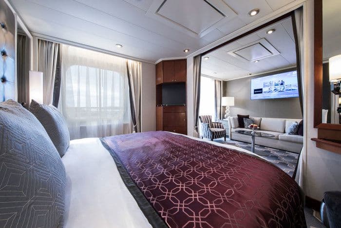 Crystal Cruises - Crystal Serenity - Accommodation - Penthouse Suite with Verandah Bedroom.jpg